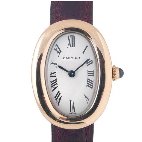 oval cartier watch|baignoire cartier watch price.